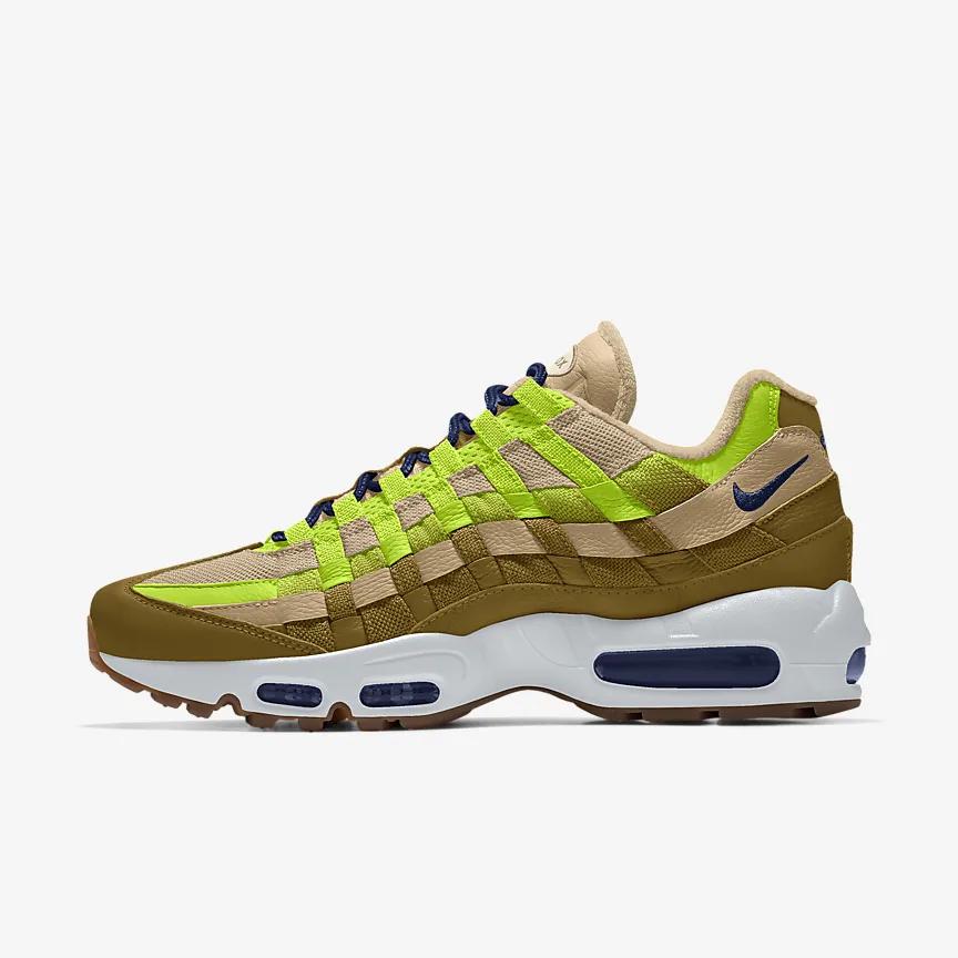 Giày Nike Air Max 95 Unlocked By You Nam Nâu Xanh